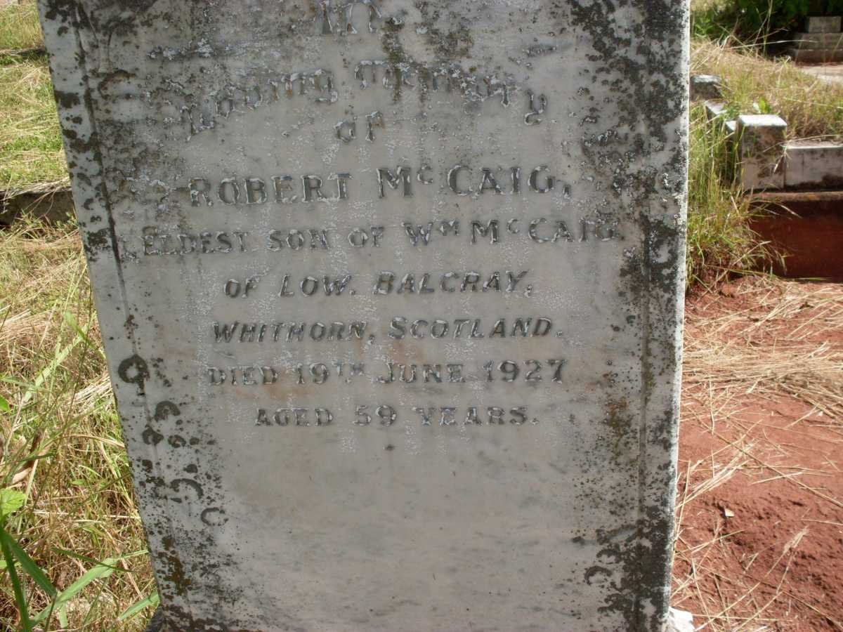 McCAIG Robert -1927