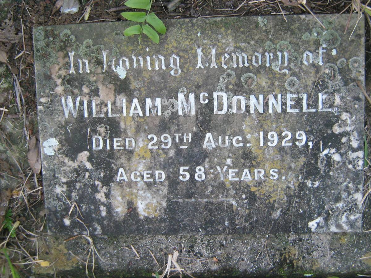McDONNELL William -1929