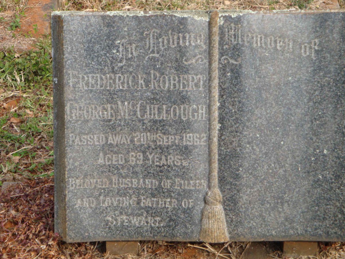 McCULLOUGH Frederick Robert George -1962