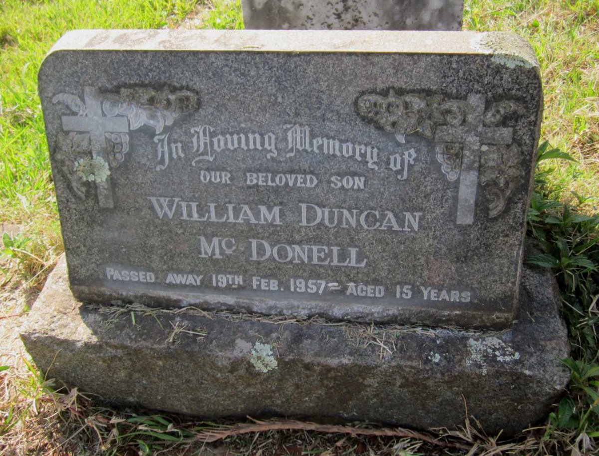 McDONELL William Duncan -1957
