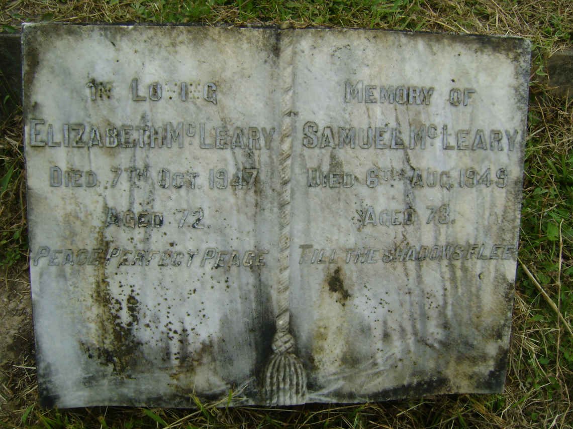 McLEARY Samuel -1949 &amp; Elizabeth -1947