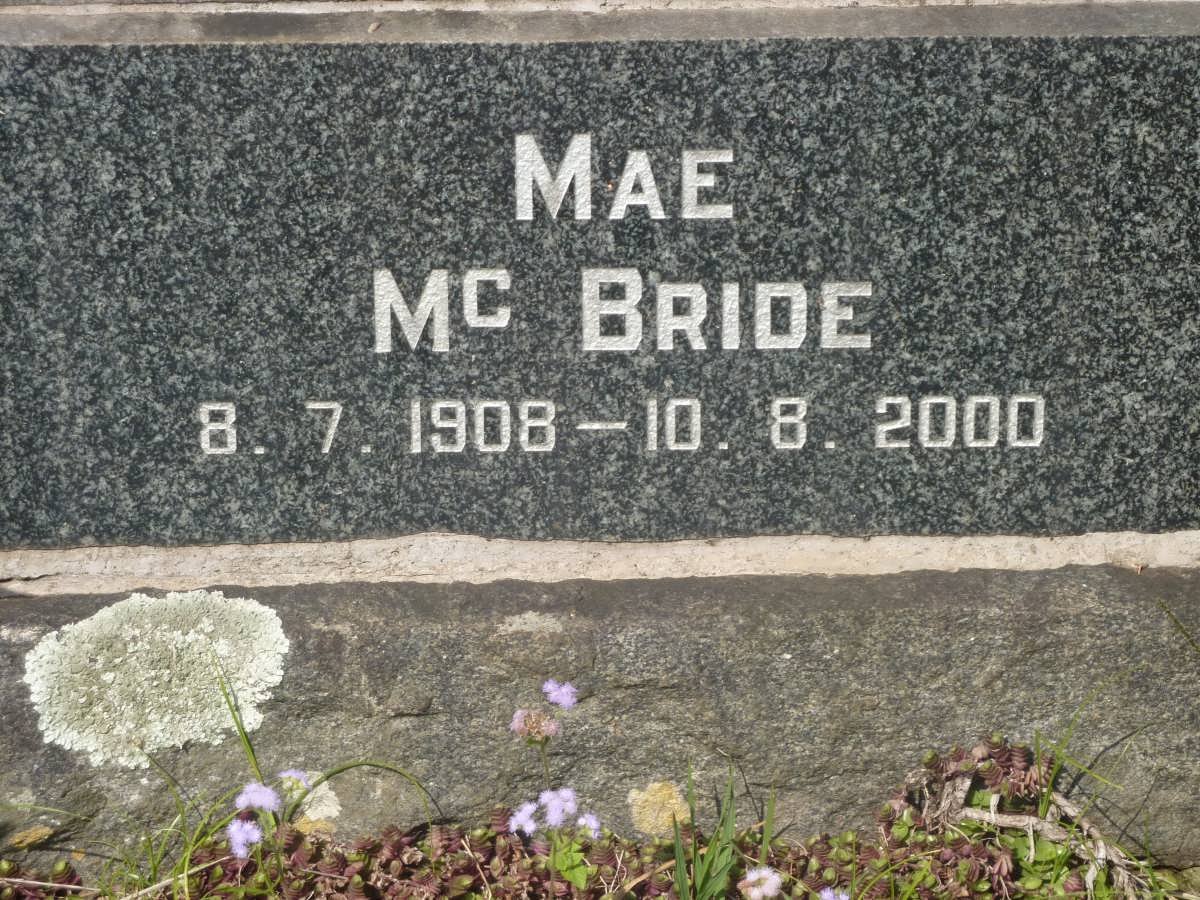 McBRIDE Mae 1908-2000 :: BLACKLOCK May -1961 :: FREEK Mary E. -1934 :: BLACKLOCK Lionel -1959