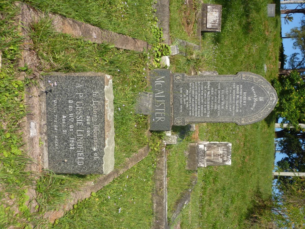 McALISTER Robert -1947 :: TRIM Henry Walter Harris 1908-1996 &amp; Eileen -1985 :: LINDFIELD A.P. -1933