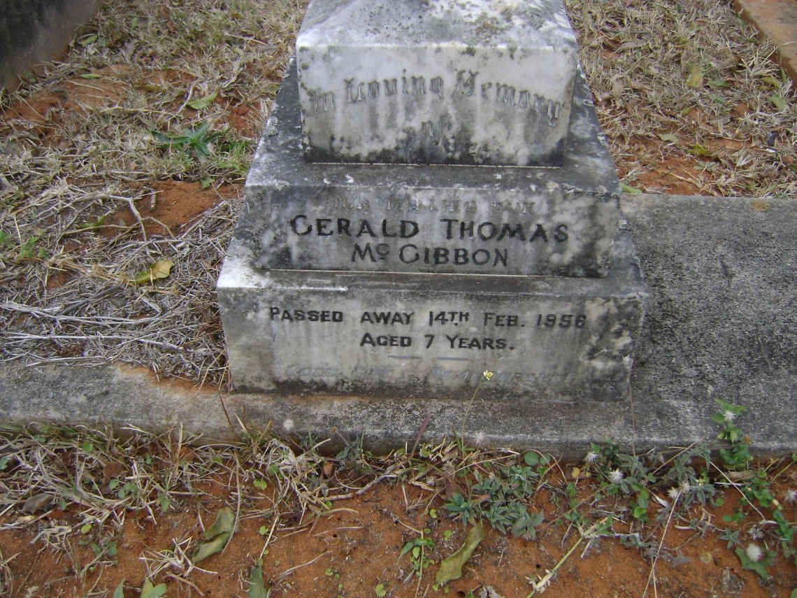 McGIBBON Gerald Thomas -1956