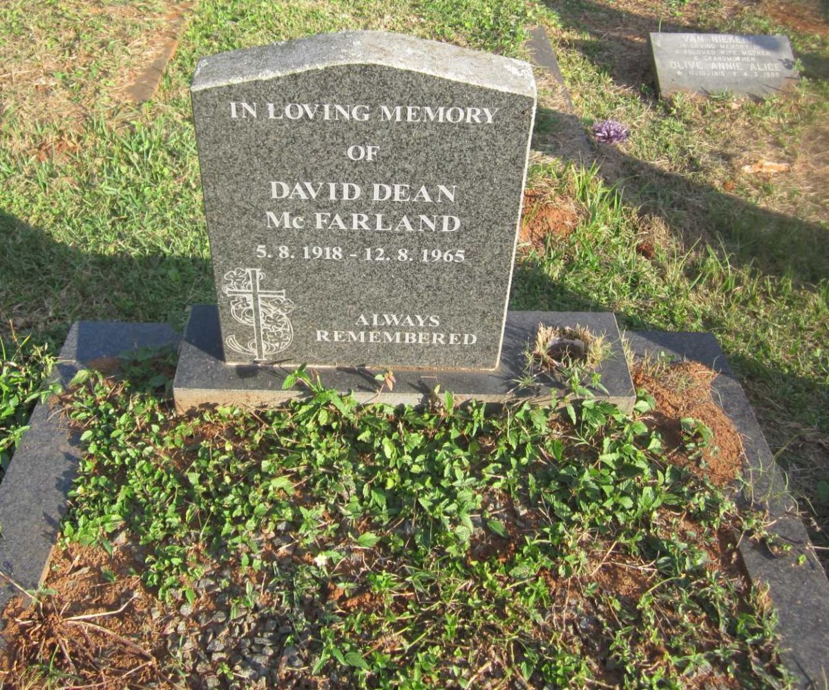 Mc FARLAND David Dean 1918-1965