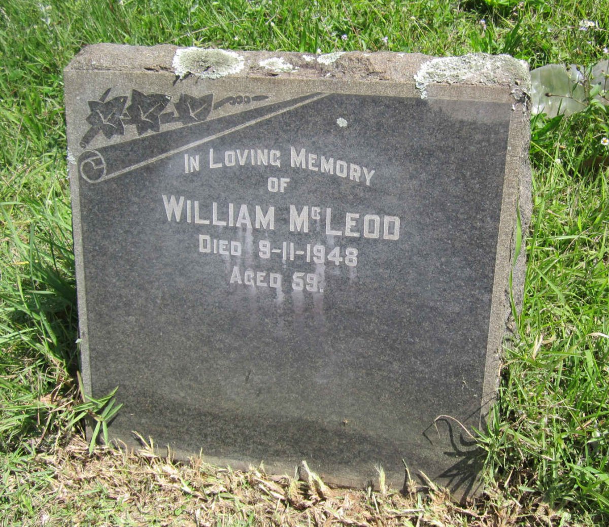 McLEOD William -1948