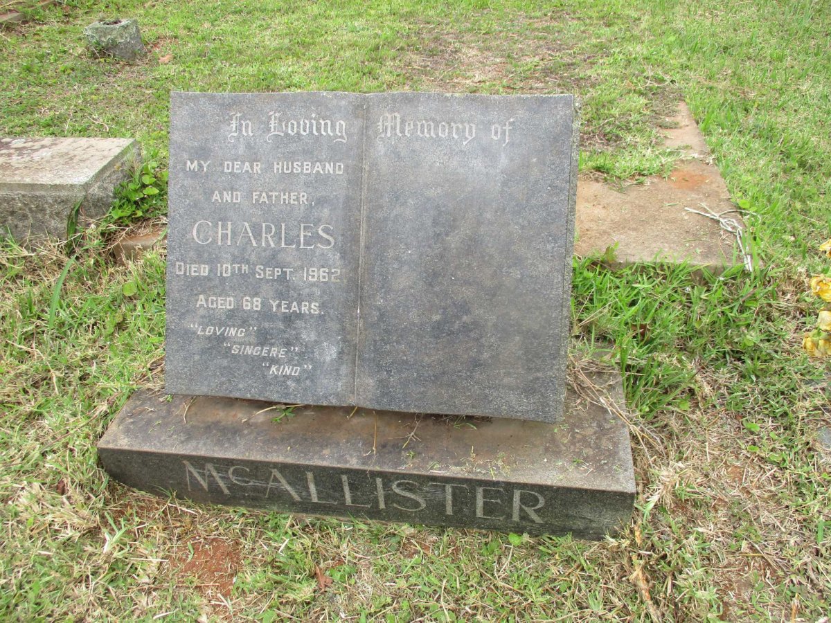 McALLISTER Charles -1962