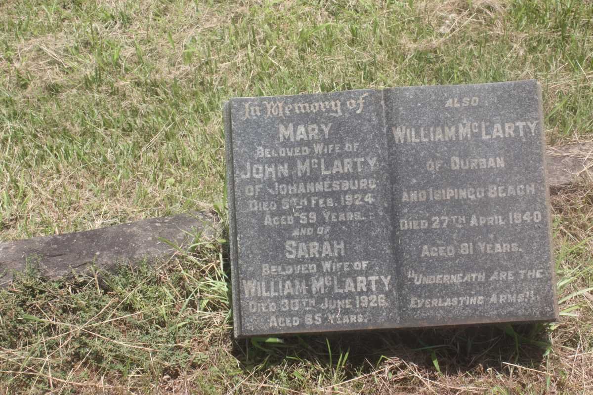 McLARTY William -1940 &amp; Sarah -1926 :: McLARTY Mary -1924