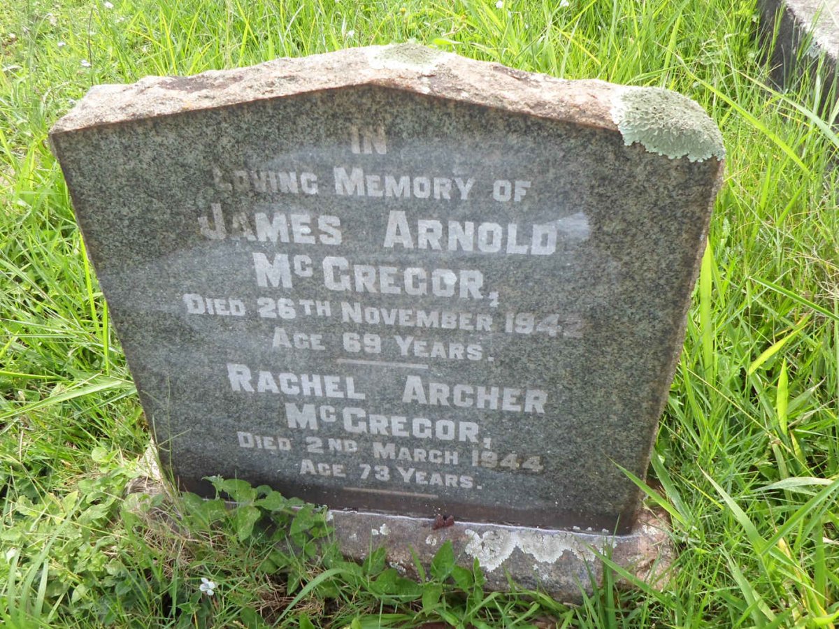 McGREGOR James Arnold -1942 &amp; Rachel Archer -1944