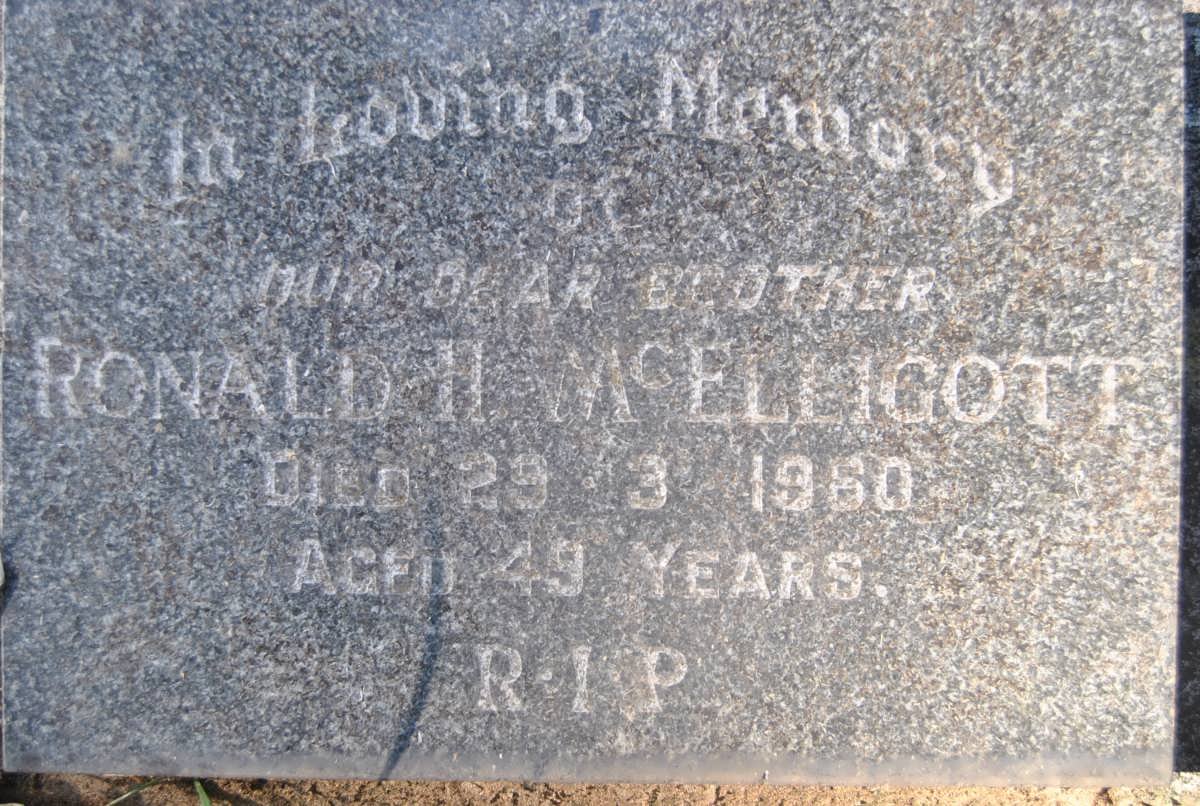 McELLIGOTT Ronald H. -1960
