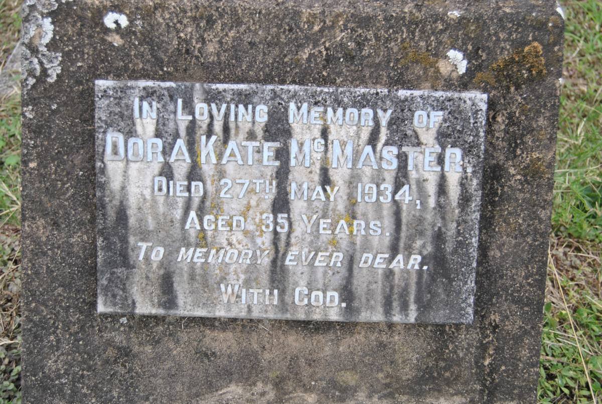 McMASTER Dora Kate -1934