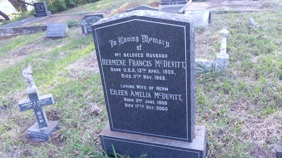 McDEVITT Hermene Francis 1908-1966 &amp; Eileen Amelia 1908-2003