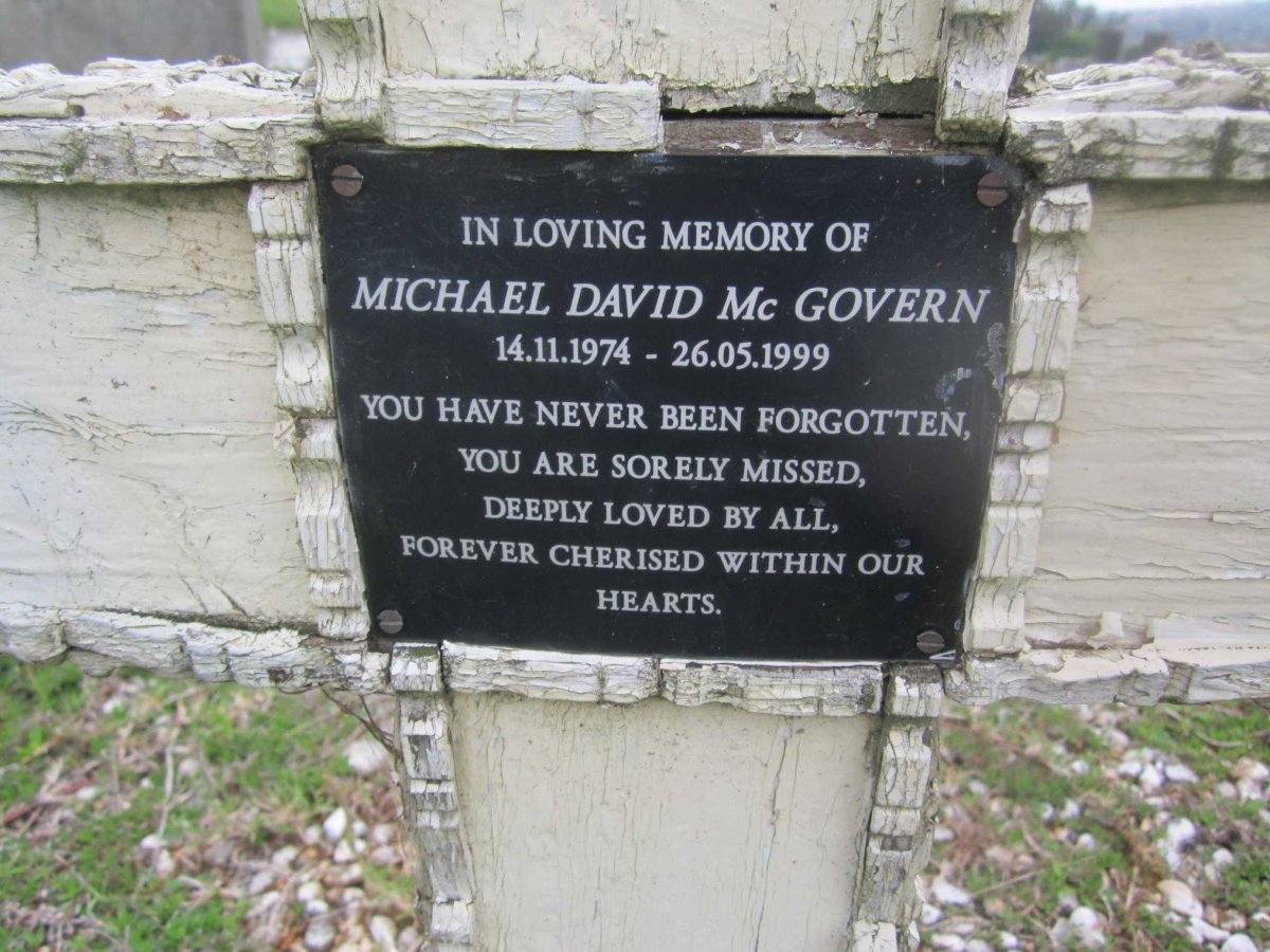 McGOVERN Michael David 1974-1999