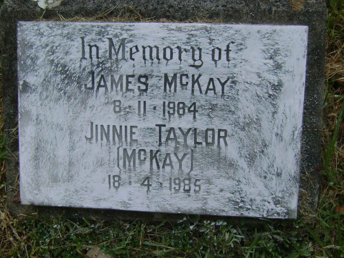 McKAY James -1984 :: TAYLOR Jinnie nee McKAY -1985
