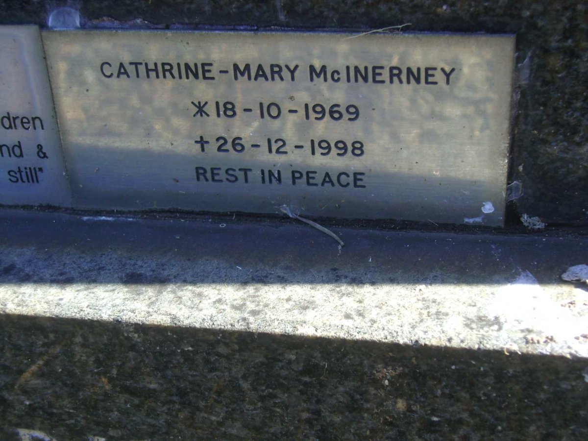 McINERNEY Cathrine-Mary 1969-1998