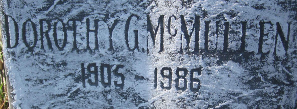 McMULLAN Dorothy G. 1905-1986