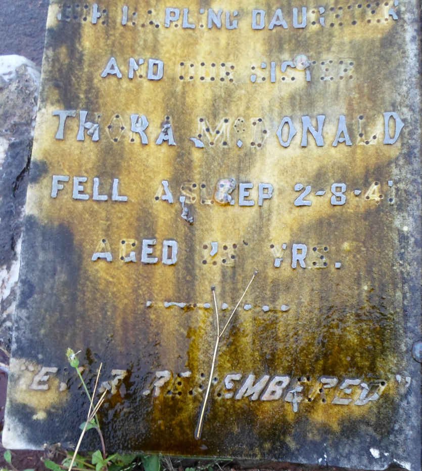 McDONALD Thora -1943