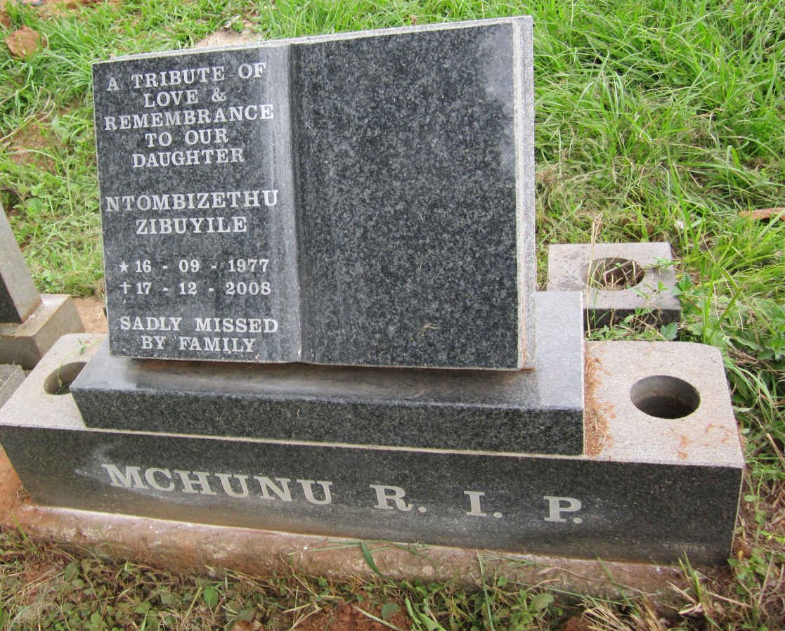 MCHUNU Ntombizethu Zibuyile 1977-2008