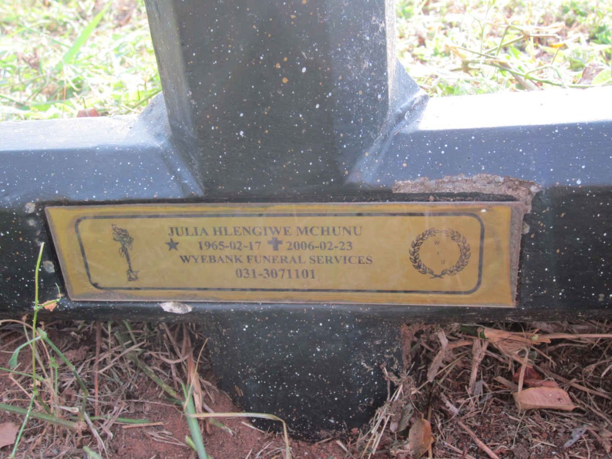 MCHUNU Julia Hlengiwe 1965-2006