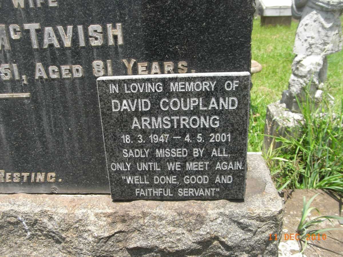 ARMSTRONG David Coupland 1947-2001