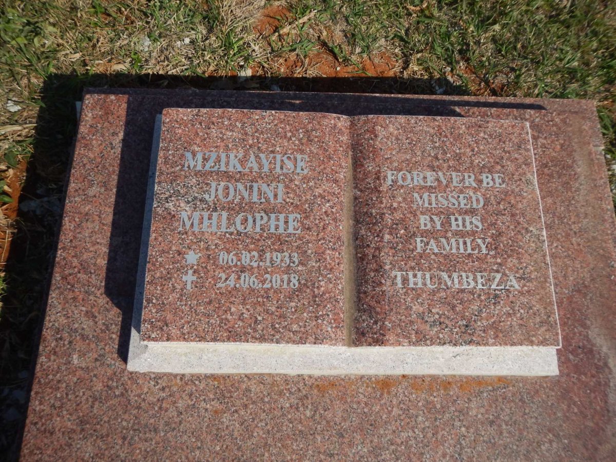 MHLOPHE Mzikayise Jonini 1933-2018