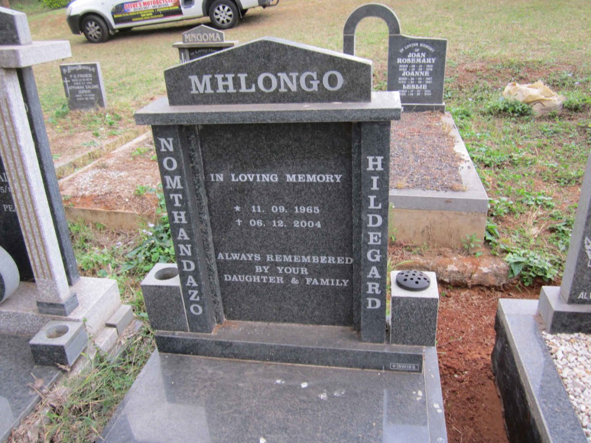 MHLONGO Nomthandazo Hildegard 1965-2004