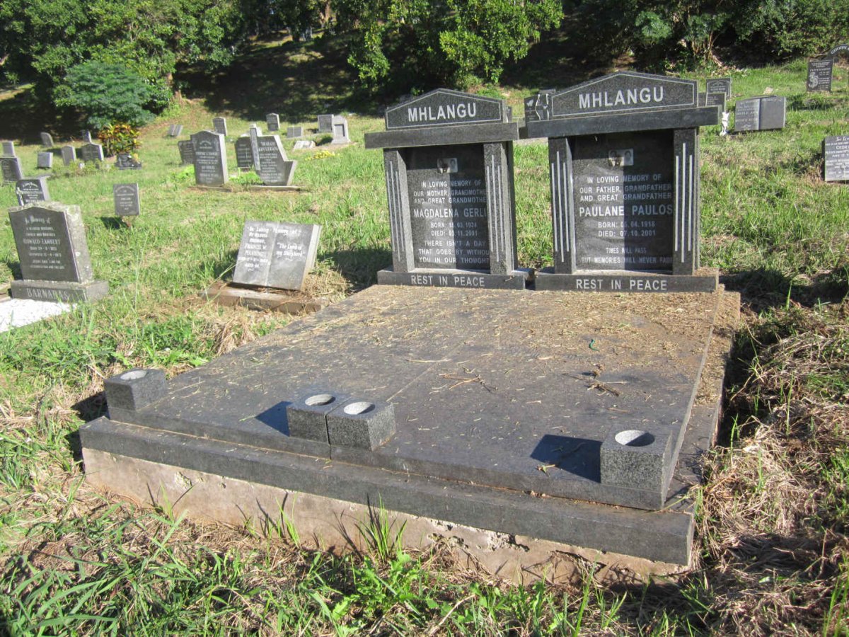 MHLANGU Paulane Paulos 1918-2001 &amp; Magdalena Gerlie 1924-2001