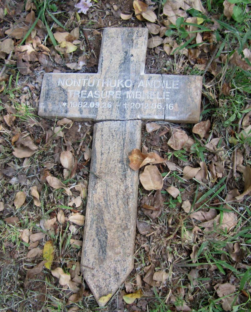 MBHELE Nontuthuko Andile Treasure 1982-2012