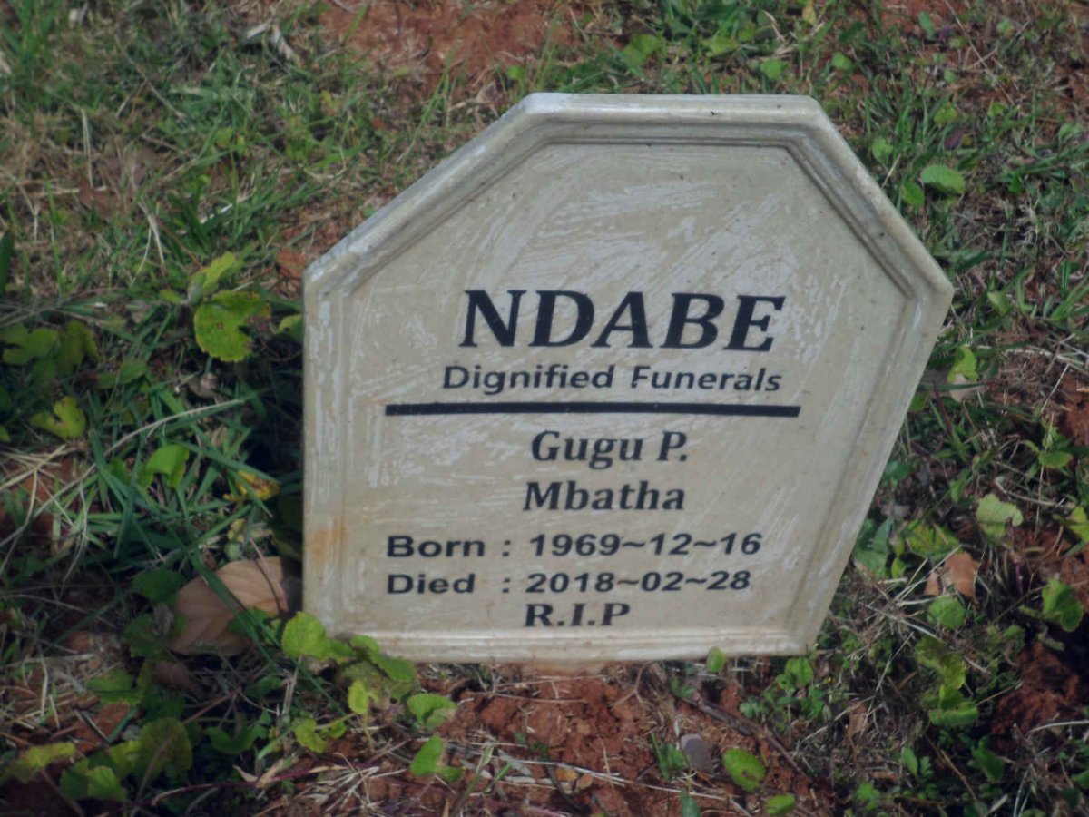MBATHA Gugu P. 1969-2018
