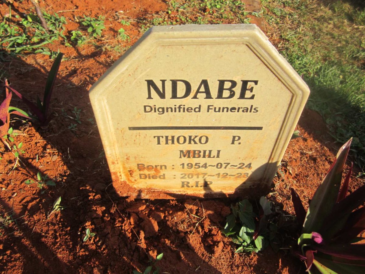 MBILI Thoko P. 1954-2017