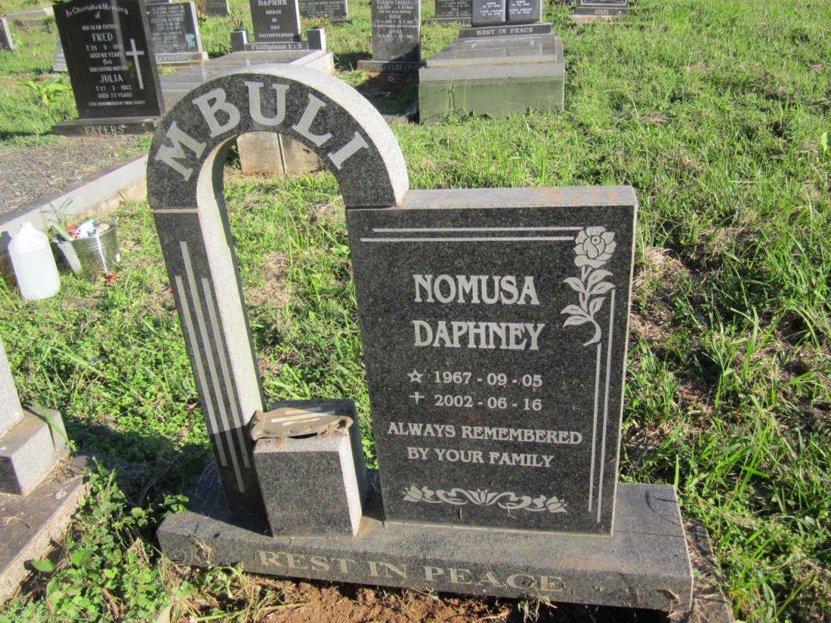 MBULI Nomusa Daphney 1967-2002