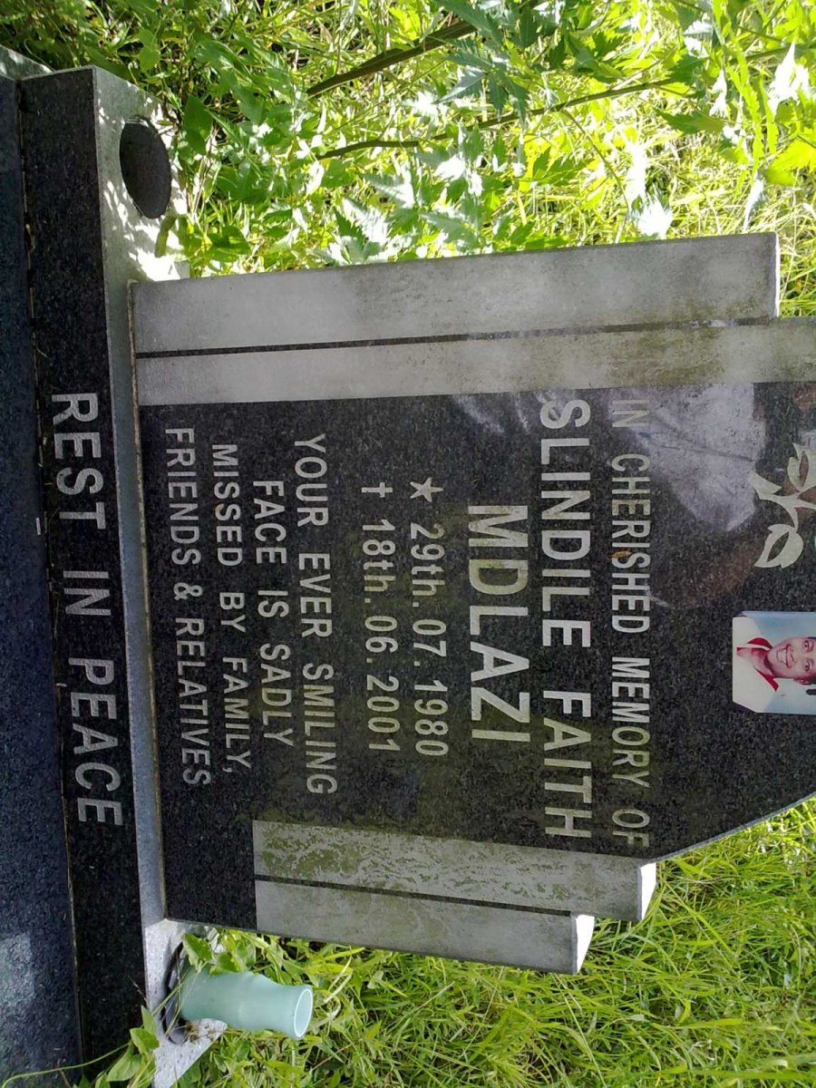 MDLAZI Slindile Faith 1980-2001