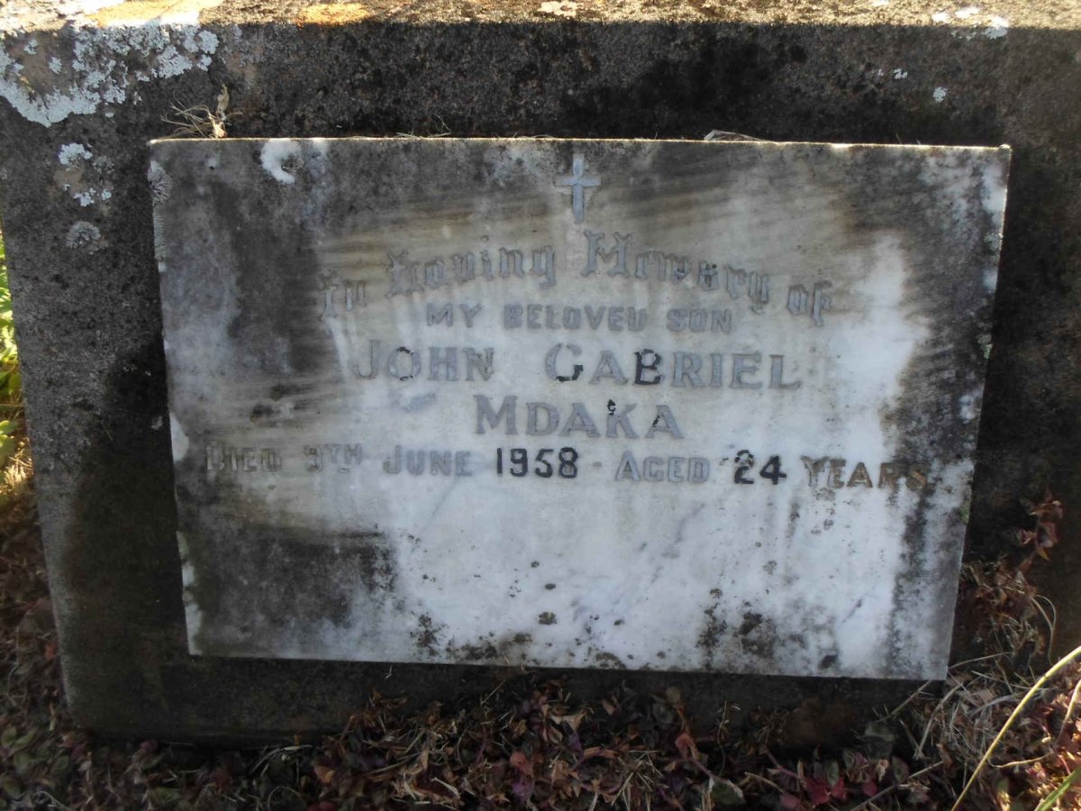 MDAKA John Gabriel -1958