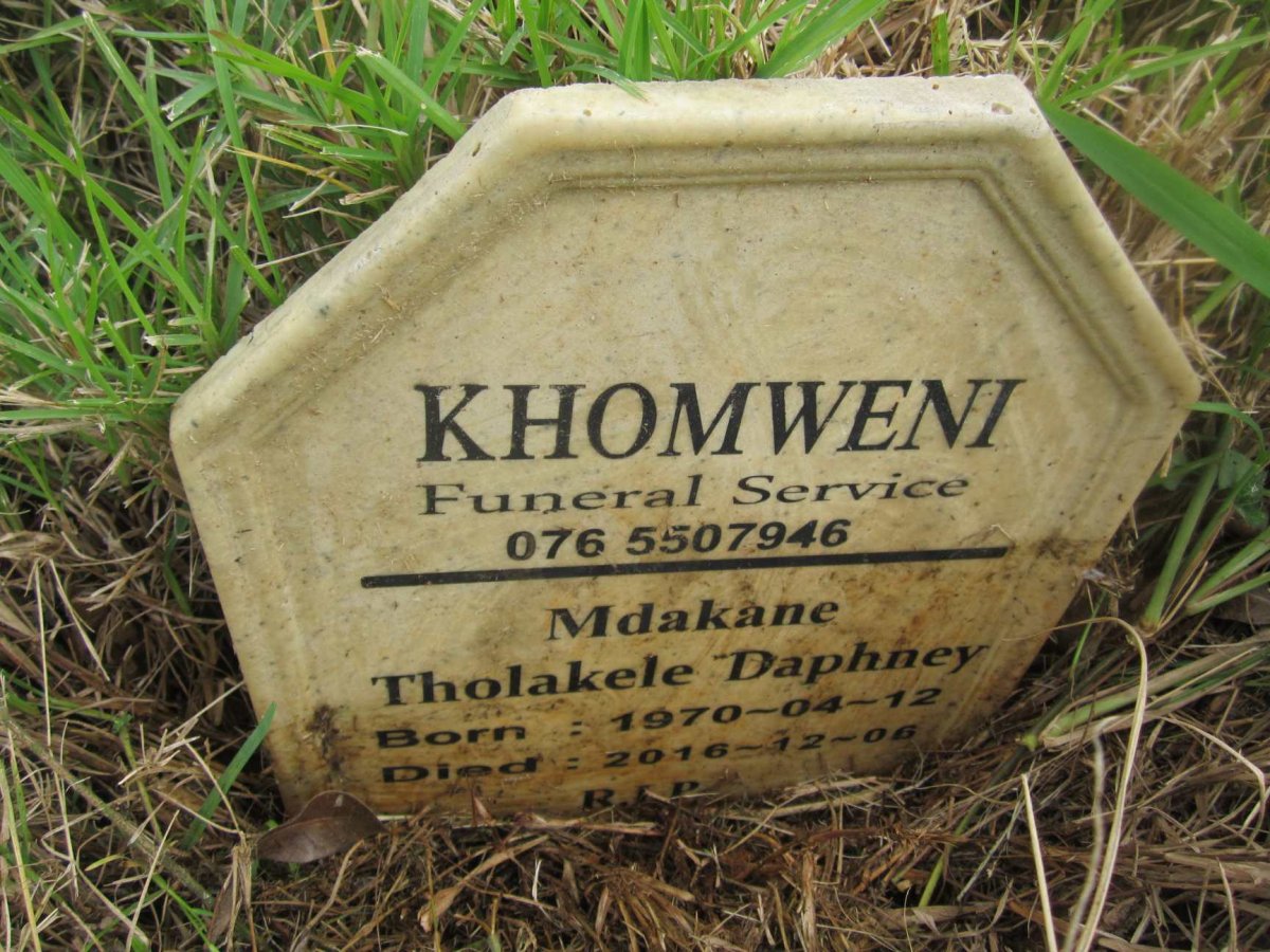 MDAKANE Tholakele Daphney 1970-2016