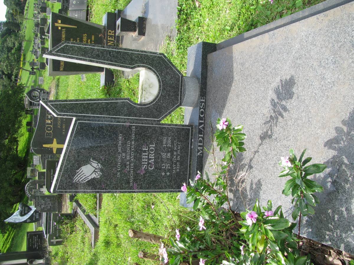 MDLALOSE Sihle Carol 1980-2004