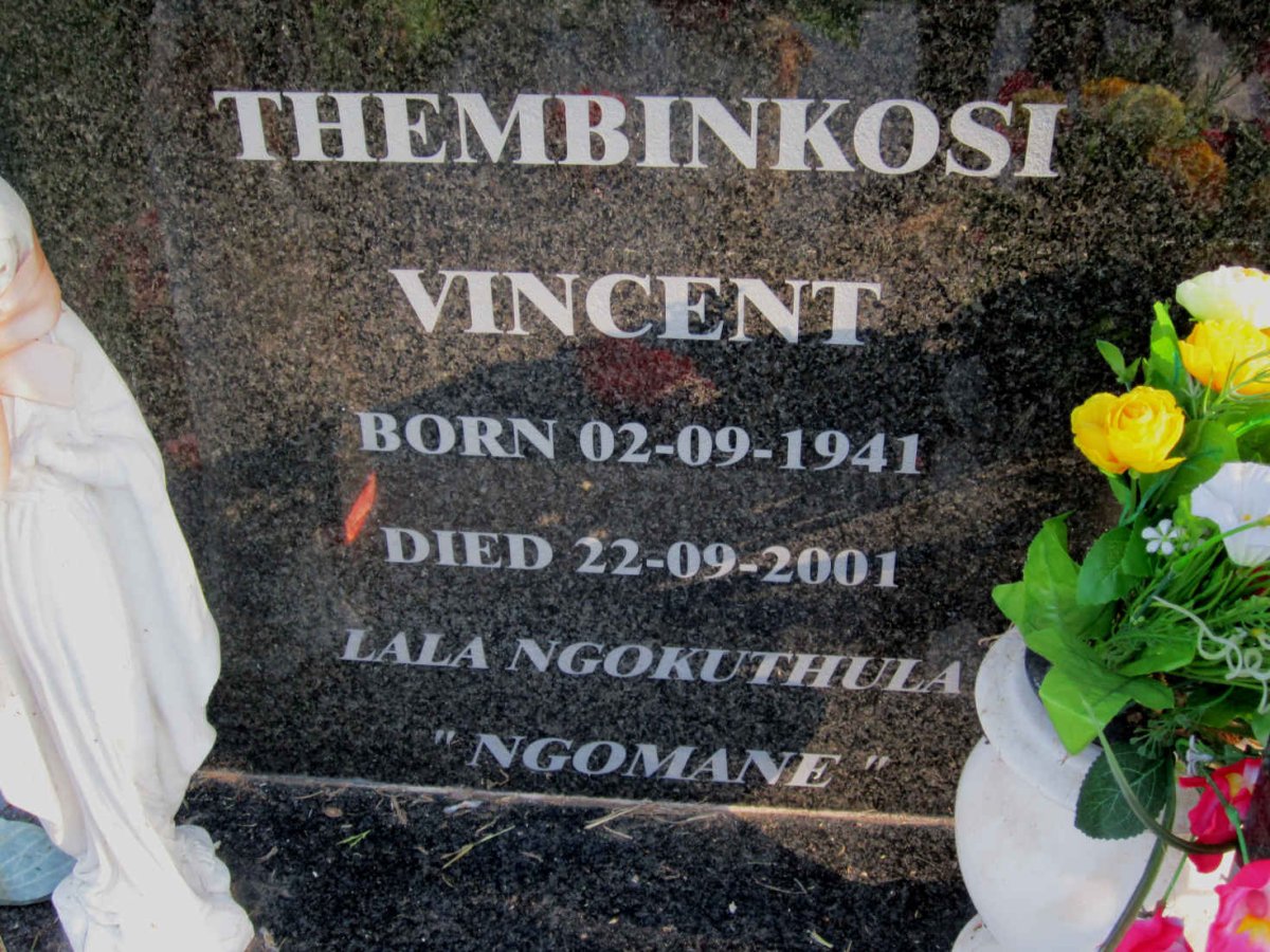 MDLETSHE Thembinkosi Vincent 1941-2001