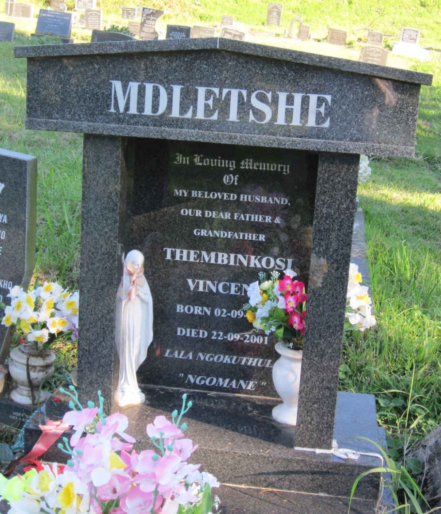 MDLETSHE Thembinkosi Vincent 1941-2001