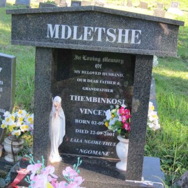 MDLETSHE Thembinkosi Vincent 1941-2001