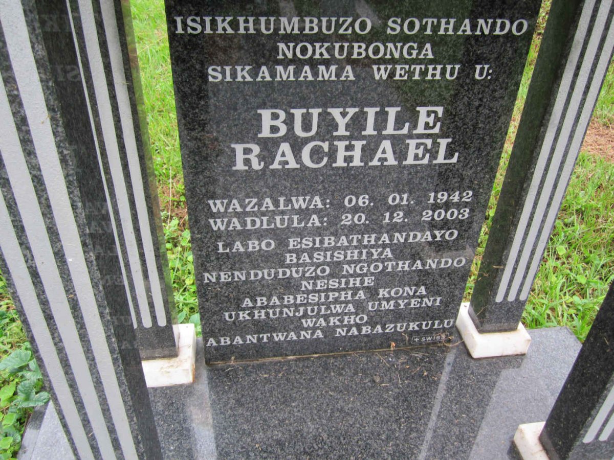 MFUPHI Buyile Rachael 1942-2003
