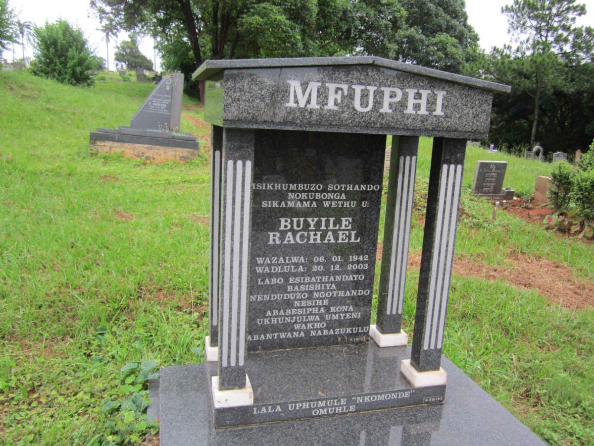 MFUPHI Buyile Rachael 1942-2003