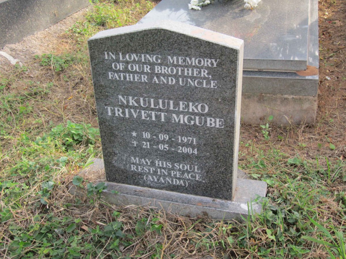 MGUBE Nkululeko Trivett 1971-2004
