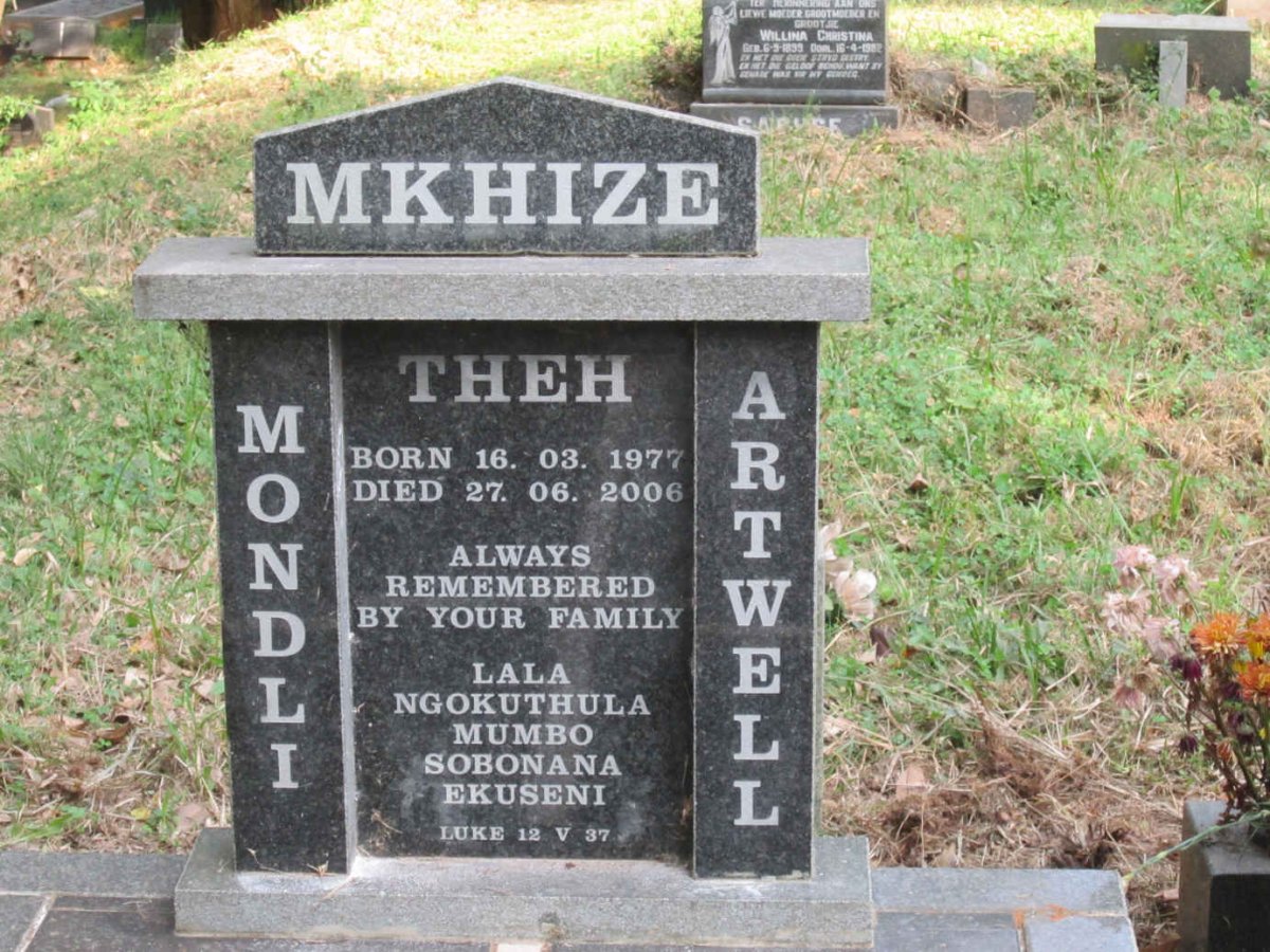 MKHIZE Mondli Artwell 1977-2006