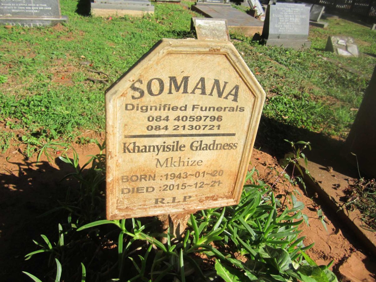 MKHIZE Khanyisile Gladness 1943-2015