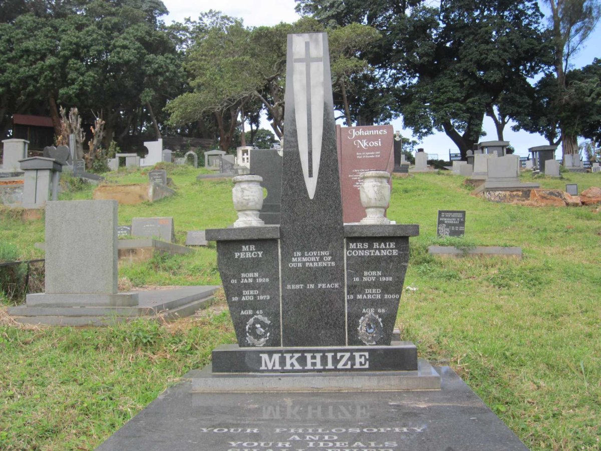 MKHIZE Percy 1928-1973 &amp; Raie Constance 1932-2000