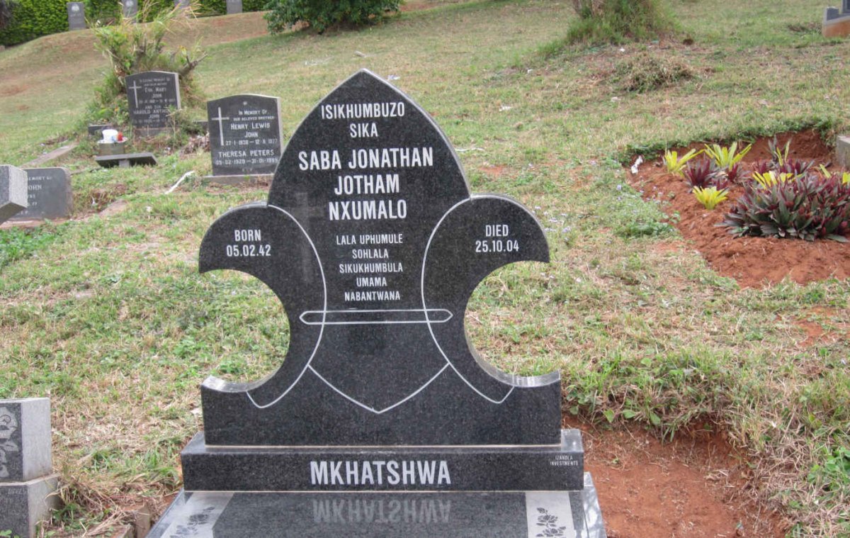 MKHATSHWA Saba Jonathan Jotham Nxumalo 1942-2004