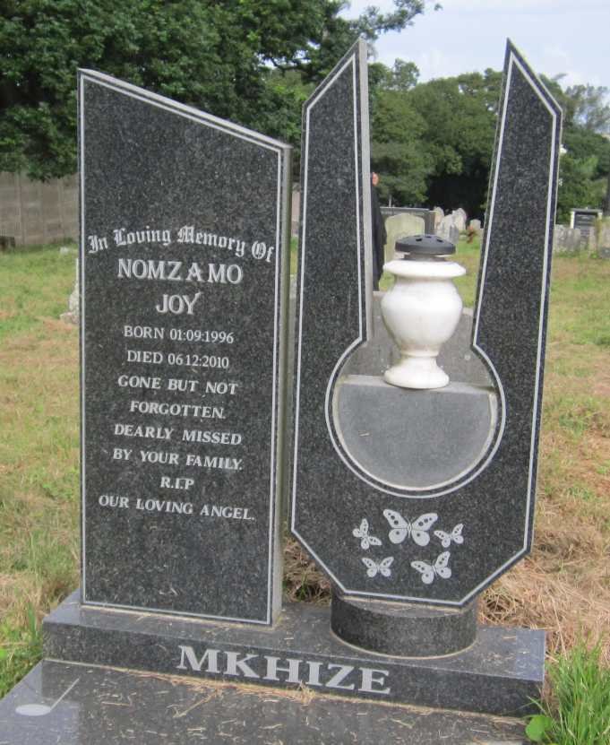 MKHIZE Nomzamo Joy 1996-2010