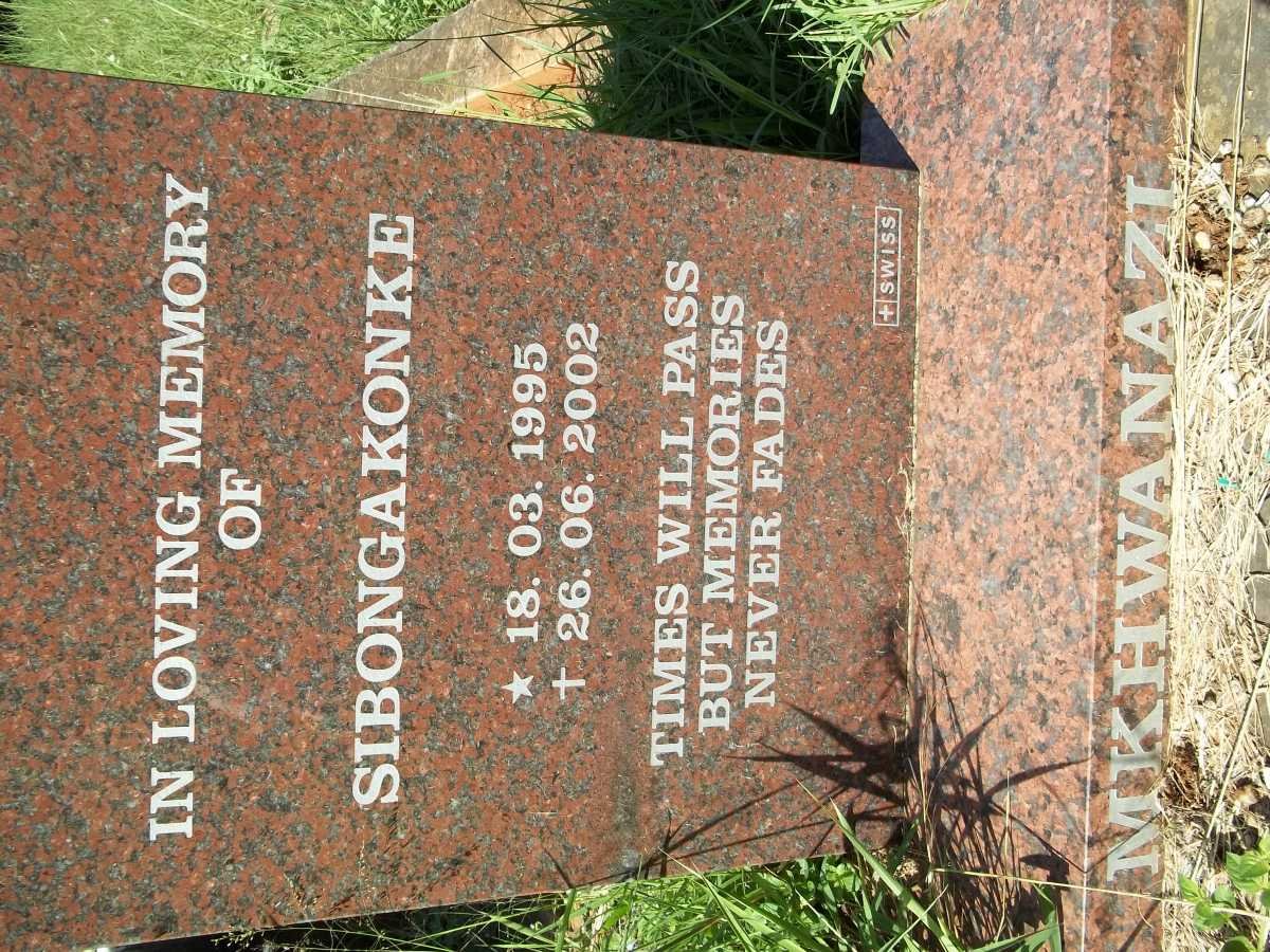 MKHWANAZI Sibongakonke 1995-2002