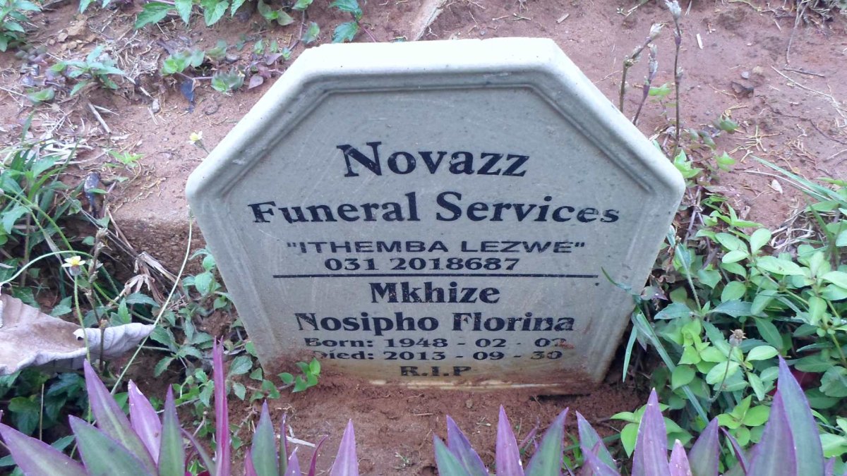MKHIZE Nosipho Florina 1948-2013