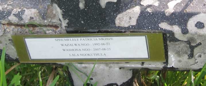 MKHIZE Sphumelele Patricia 1992-2007