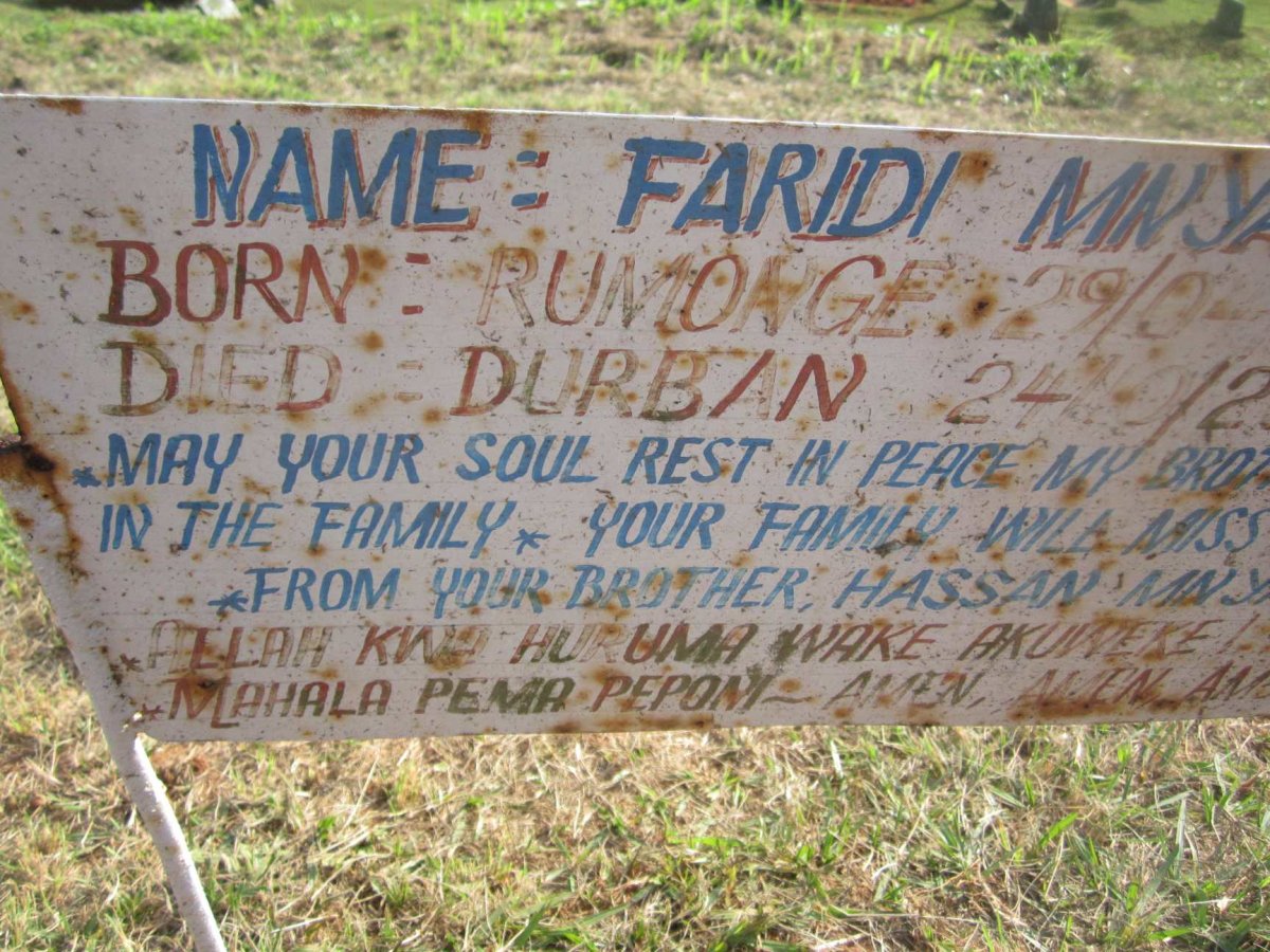 MNYANGA Faridi 1988-2015